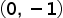 <math xmlns="http://www.w3.org/1998/Math/MathML"><mfenced><mrow><mn>0</mn><mo>,</mo><mo>&#xA0;</mo><mo>-</mo><mn>1</mn></mrow></mfenced><mi></mi></math>