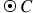 <math style="font-family:'Times New Roman'" xmlns="http://www.w3.org/1998/Math/MathML"><mstyle mathsize="18px"><mrow><mo>&#x2299;</mo><mi>C</mi></mrow></mstyle></math>