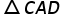 <math xmlns="http://www.w3.org/1998/Math/MathML"><mstyle mathsize="18px"><mrow><mo>&#x25B3;</mo><mi>C</mi><mi>A</mi><mi>D</mi></mrow></mstyle></math>